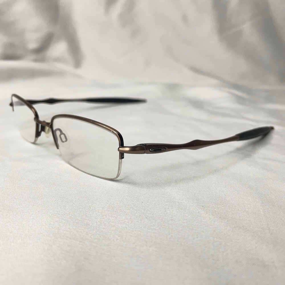 Oakley Sculpt 2.0 50 18 139 Toast Half Rim Eyeglasses Frames Only Y2K Preppy